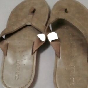 Men's Brown Leather Sandals From Old Navy New